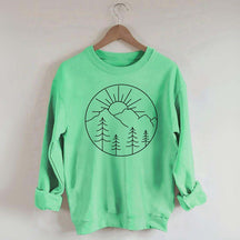 Adventure Mountain Sunshine Graphic Sweatshirt