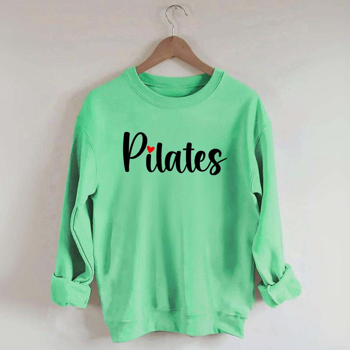 Pilates Red Heart Sweatshirt