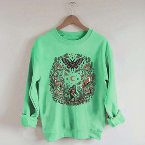 Forest Friends Cryptid Mothman Bigfoot Sweatshirt
