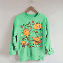 Teach Them Pumpkins Cute Sweatshirt