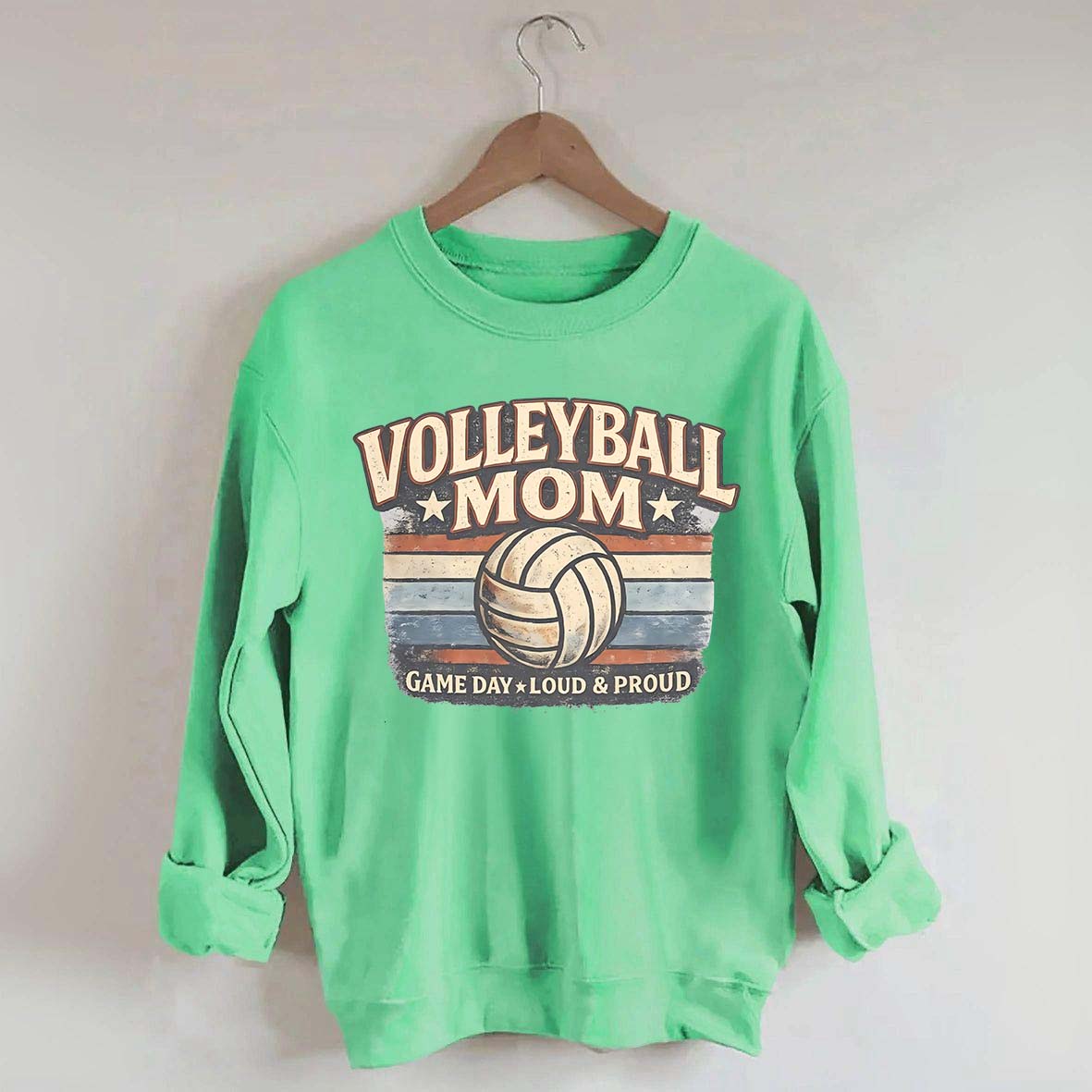 Game Day Loud & Proud Volleyball Mom Sweatshirt