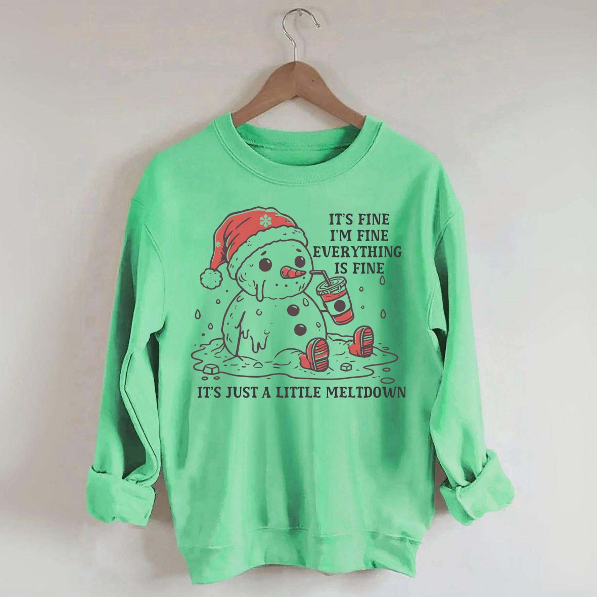 Funny Christmas Mental Health Sweatshirt