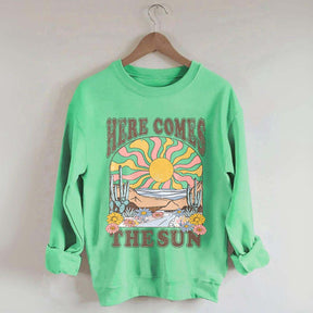Here Comes The Sun Retro Desert Sweatshirt
