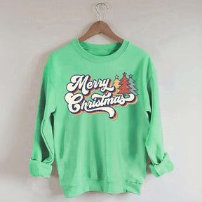 Merry Christmas Family Retro Sweatshirt