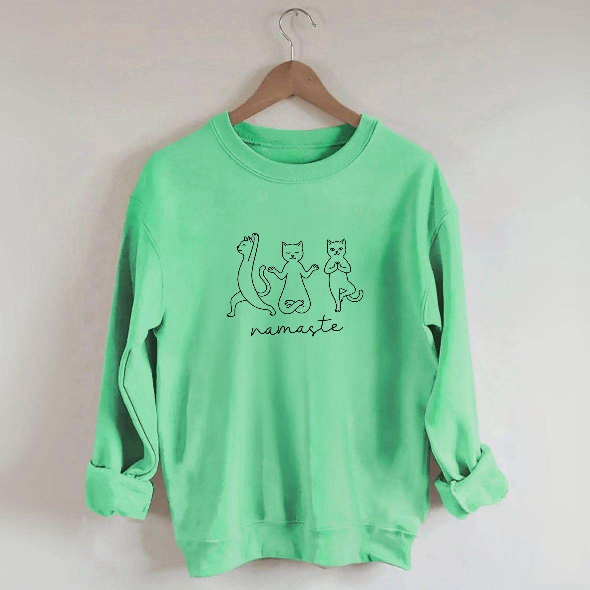 Groovy Cat Yoga Namaste Sweatshirt