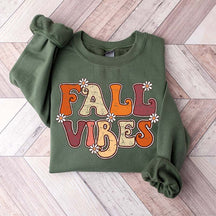 Fall Vibes Flowers Cute Sweatshirt