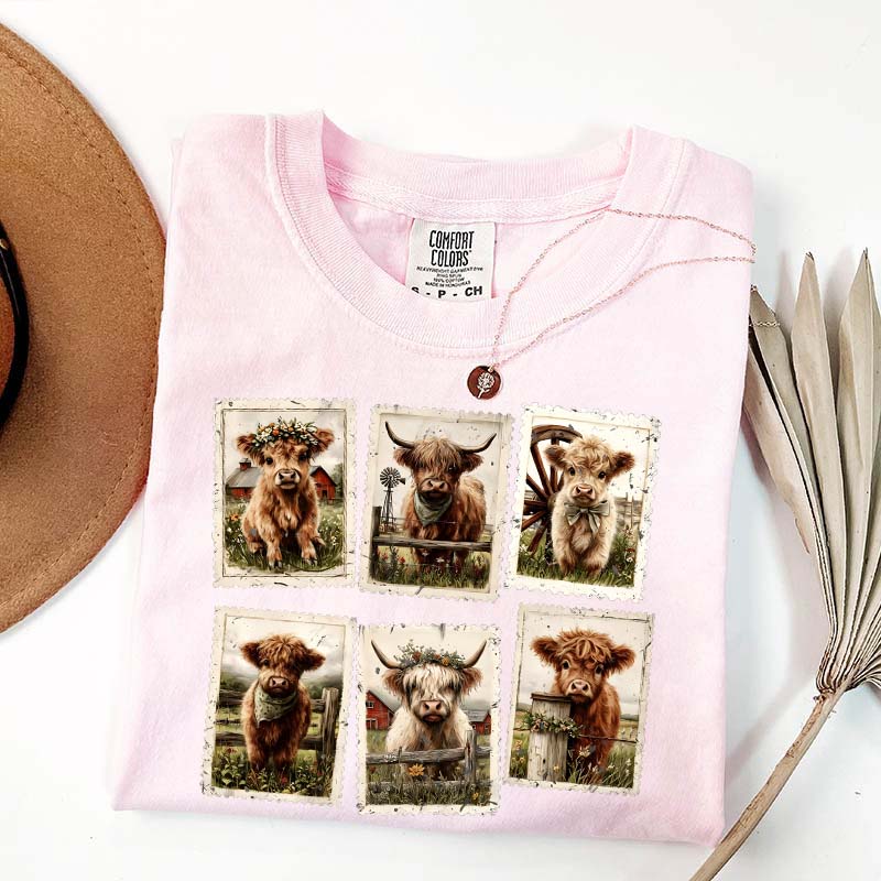 Comfort Colors Highland Cow T-Shirt