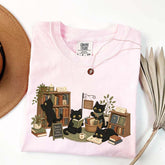 Comfort Colors Bookstore Black Cats T-Shirt