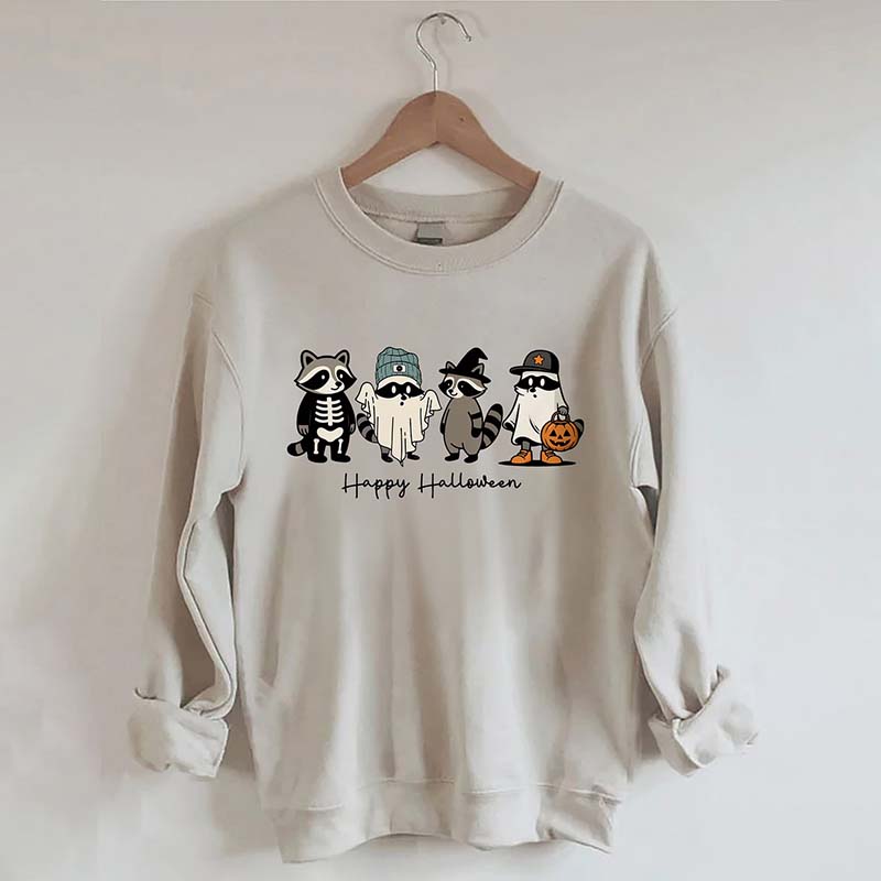 Cute Raccoon Ghost Sweatshirt