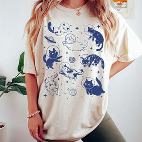 Funny Cats in Space T-Shirt