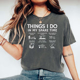 Things I Do Spare Time Funny Plant Mom T-Shirt