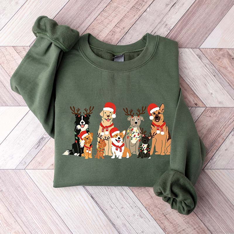 Christmas Dog Holiday Lover Sweatshirt