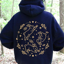 Bunny Rabbits Starlight Triplets Celestial Hoodie