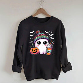 Cute Ghost Coffee Sweatshirt