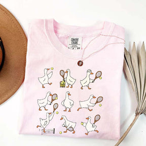 Cute Goose Tennis Sports T-Shirt