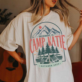 Custom Camping Vintage Bachelorette T-Shirt