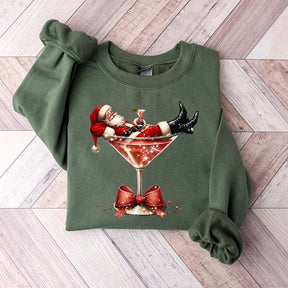 Santa's Hot Mess Martini Sweatshirt