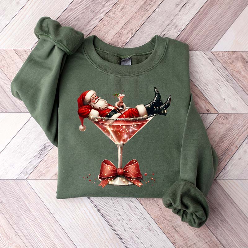 Santa's Hot Mess Martini Sweatshirt