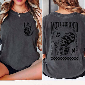 Motherhood Sometimes I Rock It Sometimes It Rocks Me T-Shirt