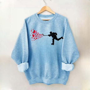 Ice Hockey Hearts Player Sweatshirt