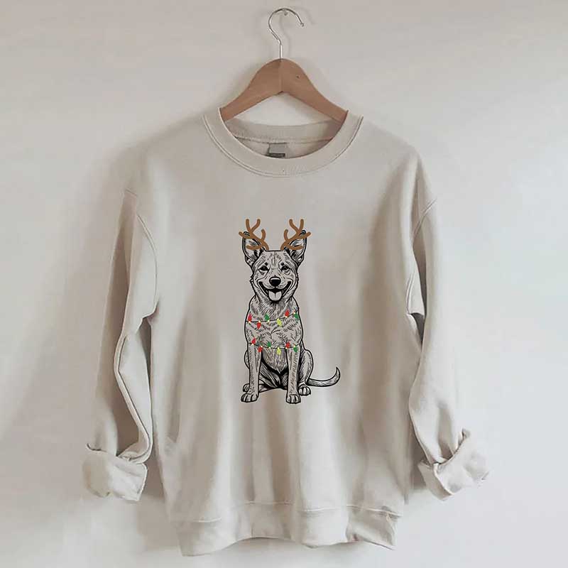 Heeler Australian Cattle Dog Christmas Sweatshirt