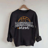 Glitter Basketball Mom Printed Sweatshirt