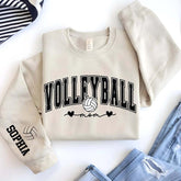 Custom Volleyball Mom Heart Sweatshirt