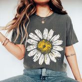 Boho Floral Daisy Graphic T-Shirt