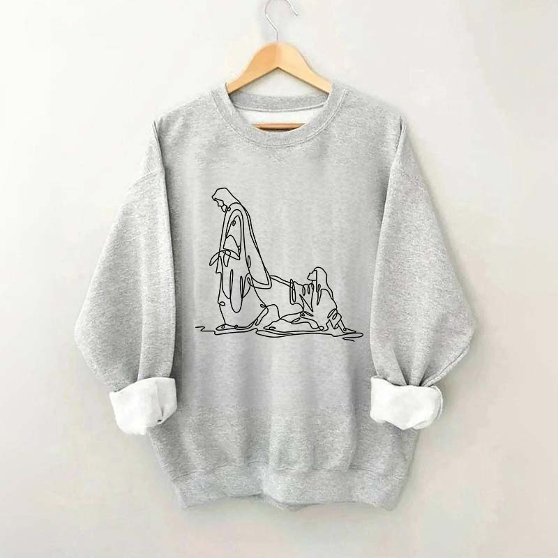 If You're Hanging on By a Thread Make Sure Its the Hem of His Garment Sweatshrit