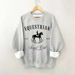Custom Horse Equestrian Social Club Sweatshirt