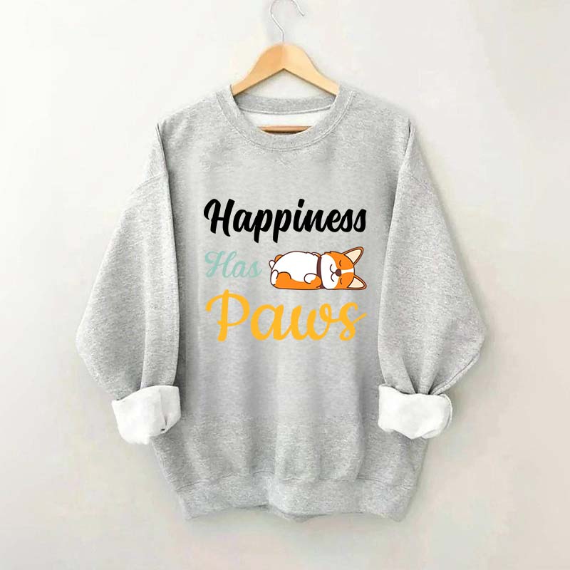 Happiness Has Paws Sweatshirt