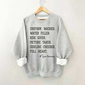 Uniform Washer Water Filler Sport Mom Sweatshirt
