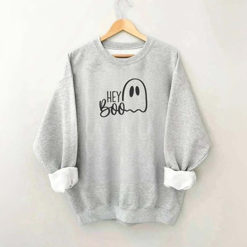 Cute Hey Boo Halloween Sweatshirt