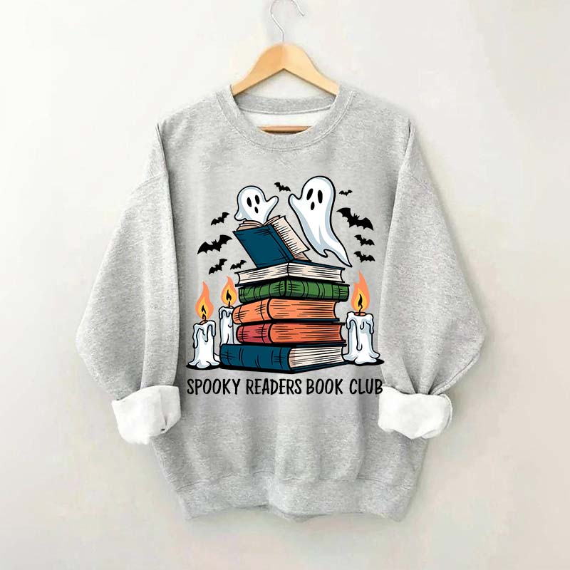 Spooky Readers Book Club Ghost Sweatshirt