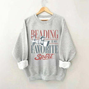 Vintage Reading Is My Favorite Sport Sweatshirt