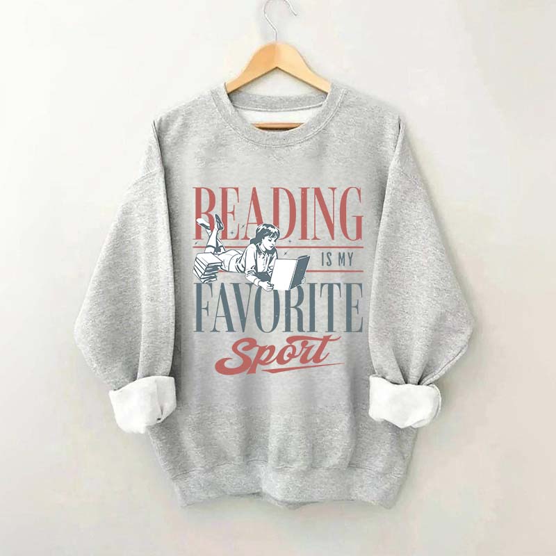 Vintage Reading Is My Favorite Sport Sweatshirt