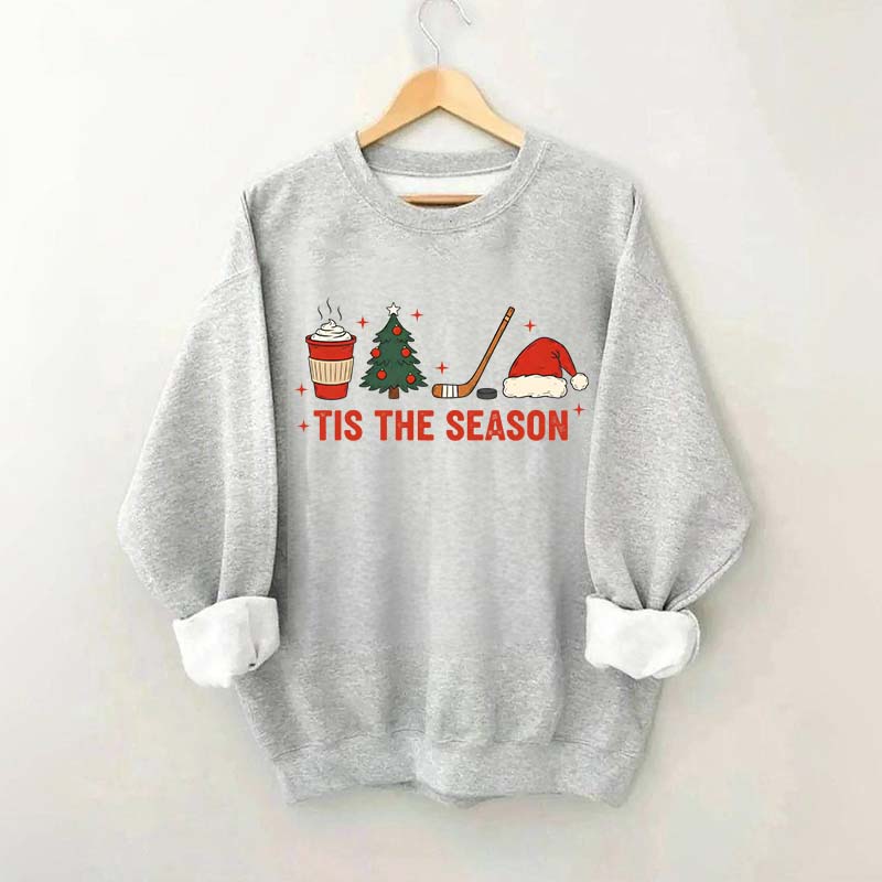 Tis The Season Hockey Christmas Sweatshirt