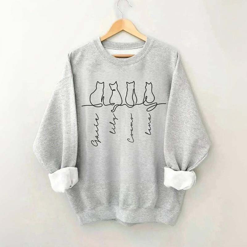 Custom Cat's Name Sweatshirt