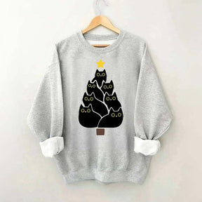 Cat Christmas Tree Lover Sweatshirt