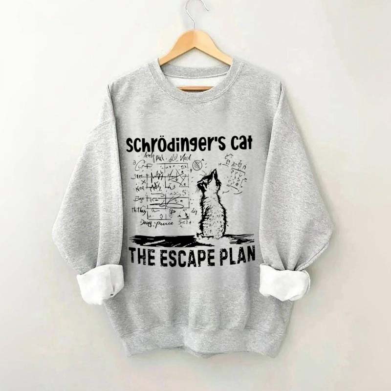 Funny Physics Science Cat Sweatshirt