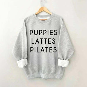 Puppies Lattes Pilates Sweatshirt