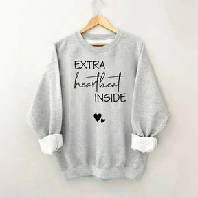 Extra Heartbeat Inside Minimalist Sweatshirt