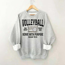 Volleyball Serve with Purpose Coach Sweatshirt