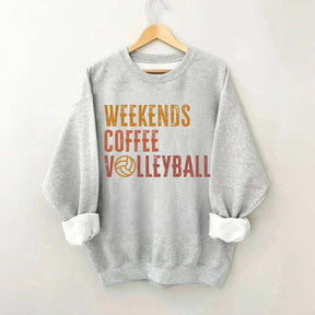 Weekends Coffee Volleyball Cute Sweatshirt