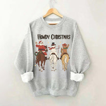 Howdy Christmas Western Cowgirl Rodeo Sweatshirt