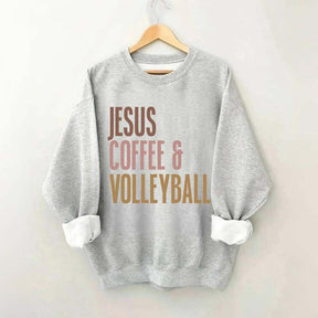 Jesus Coffee Volleyball Sweatshirt