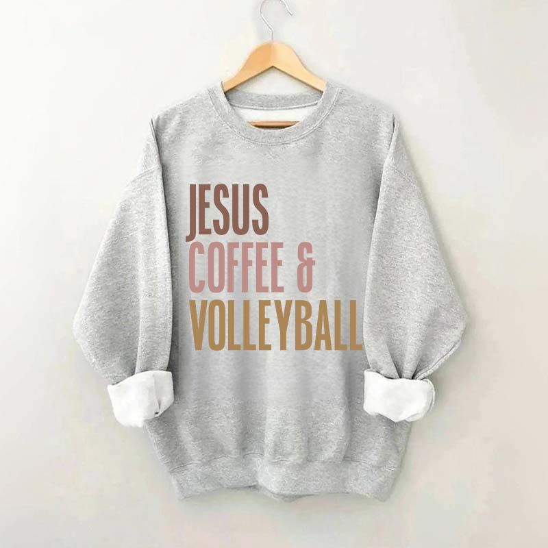 Jesus Coffee Volleyball Sweatshirt