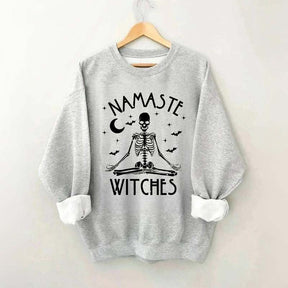 Namaste Witches Skeleton Yoga Sweatshirt