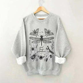 Retro Sad Bug Summer Nature Sweatshirt