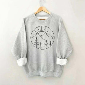 Adventure Mountain Sunshine Graphic Sweatshirt